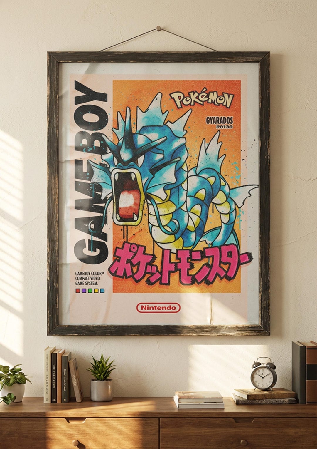 GYARADOS - Game Boy Pokemon Digital Artwork - Etsy