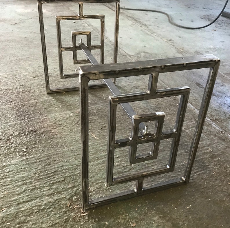 Metal Coffee Table Legs Made to Order Bespoke Sizes Etsy