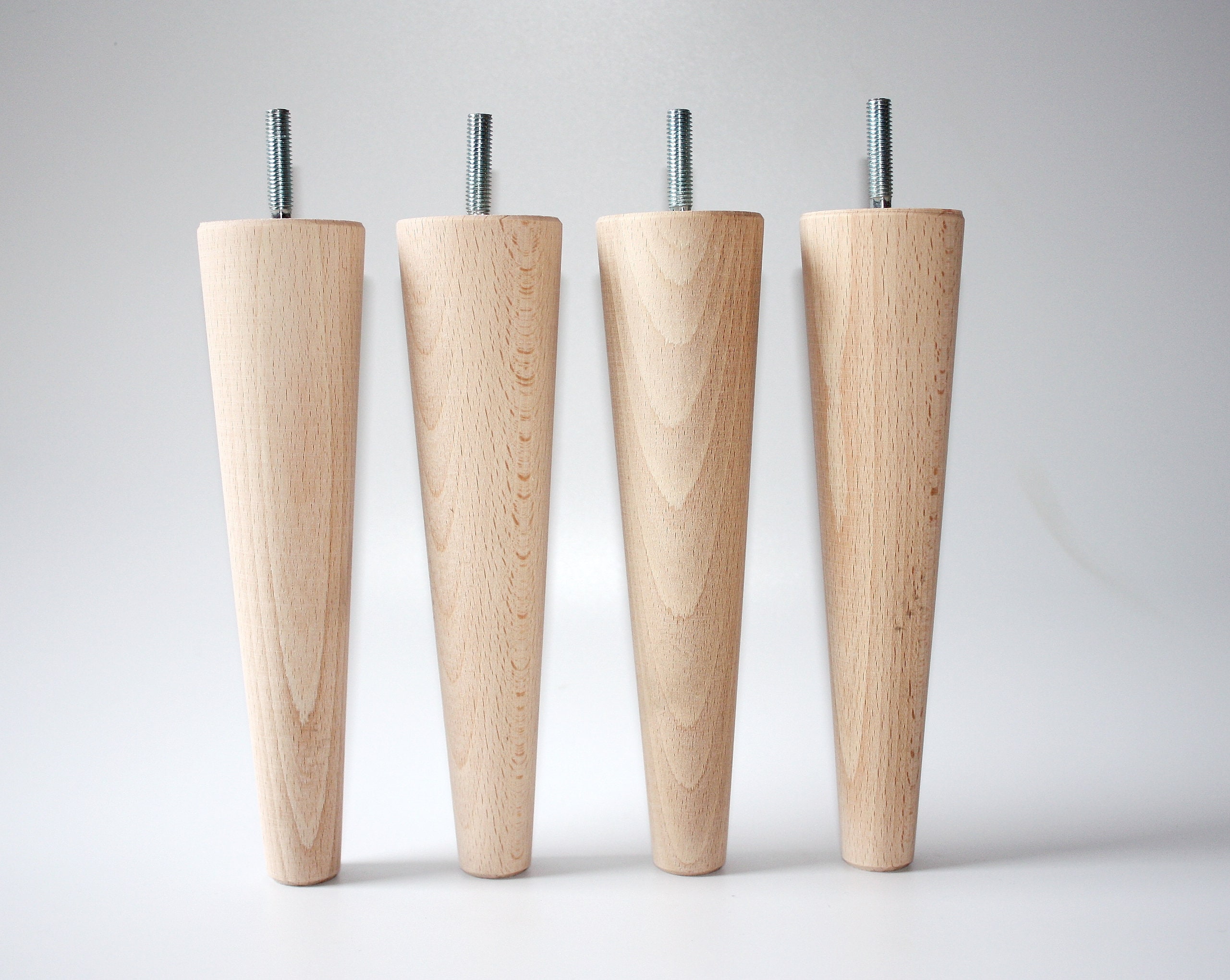 Tapered Wooden Furniture Legs Natural Wooden Colour Etsy UK