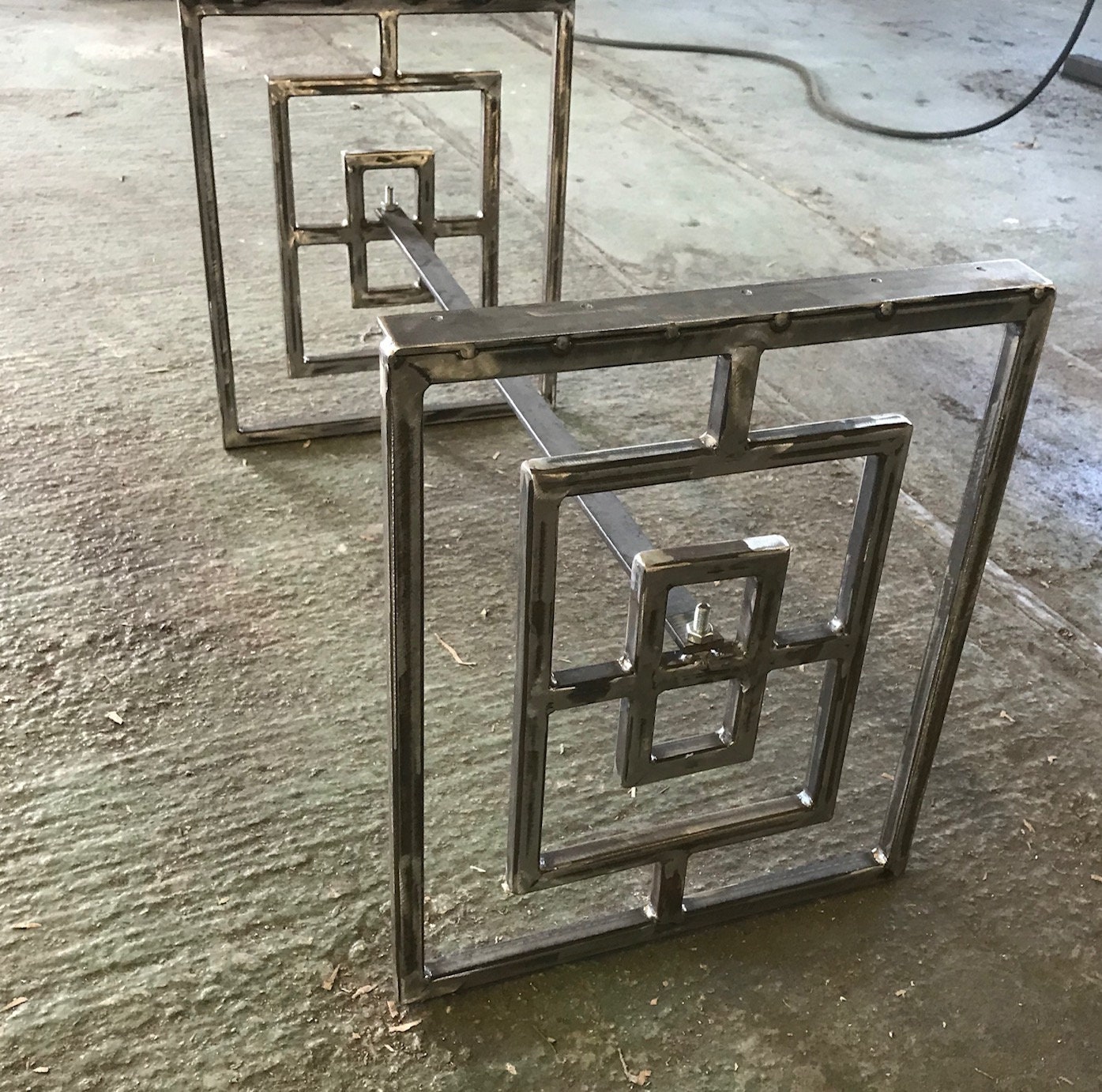 Metal Coffee Table Legs Made to Order Bespoke Sizes Etsy