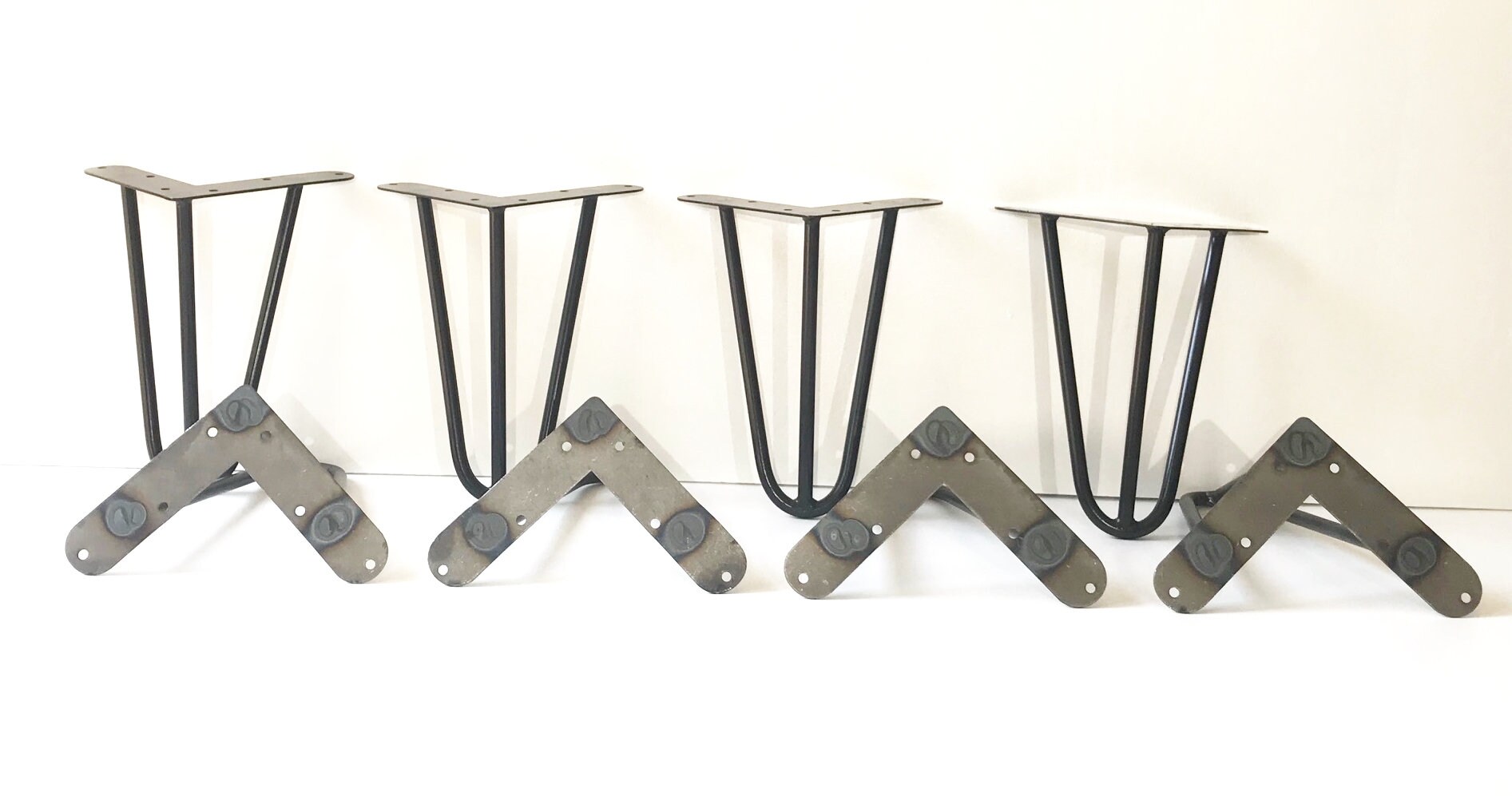 Hairpin Metal Table Legs 428 Hairpin Legs Price Etsy UK
