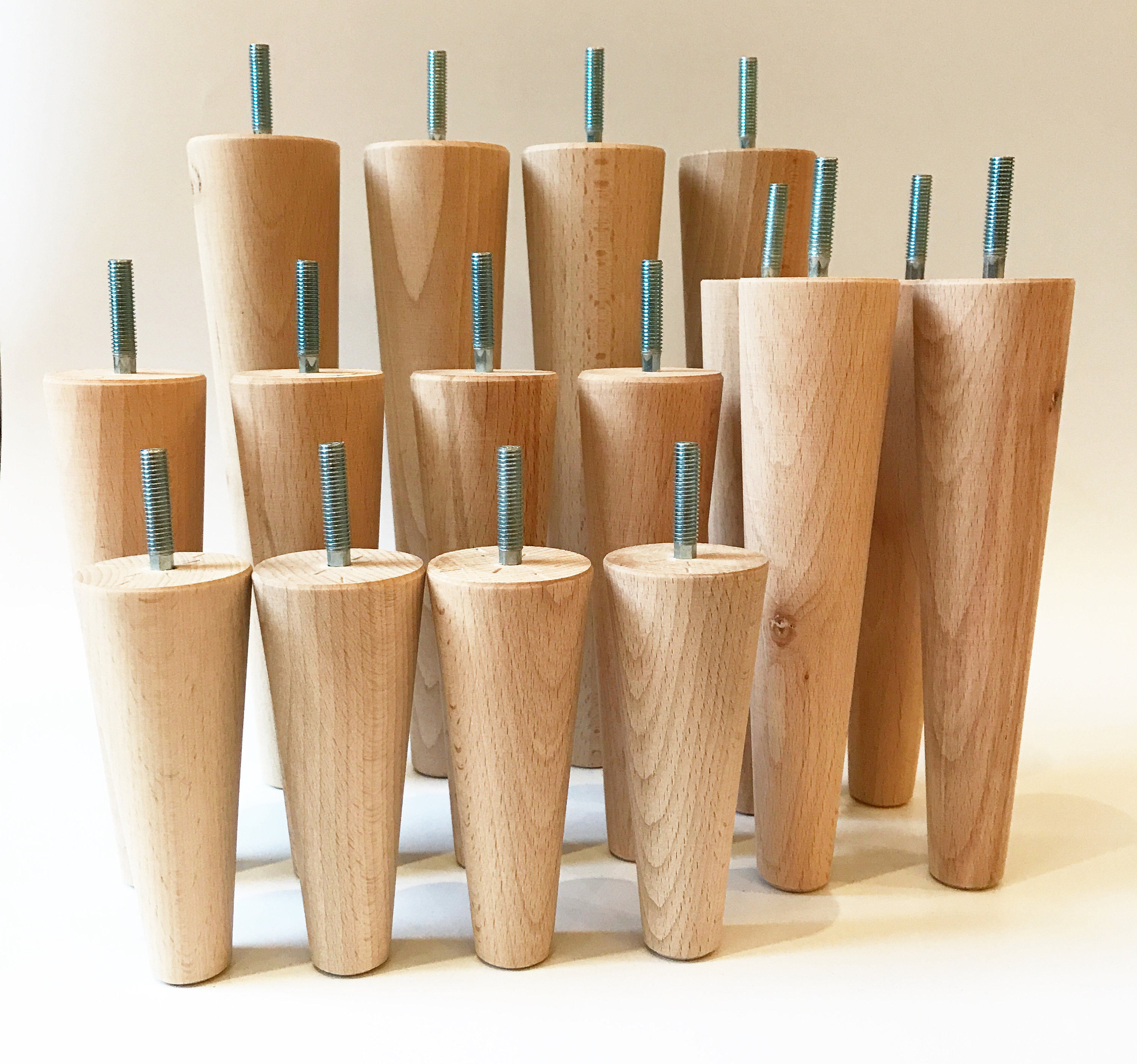 Tapered Wooden Furniture Legs Natural Wooden Colour Etsy UK