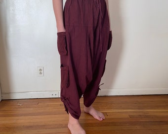 Pants Modern Harem Pant Burgundy Pants Baggy Pants Casuals Pants