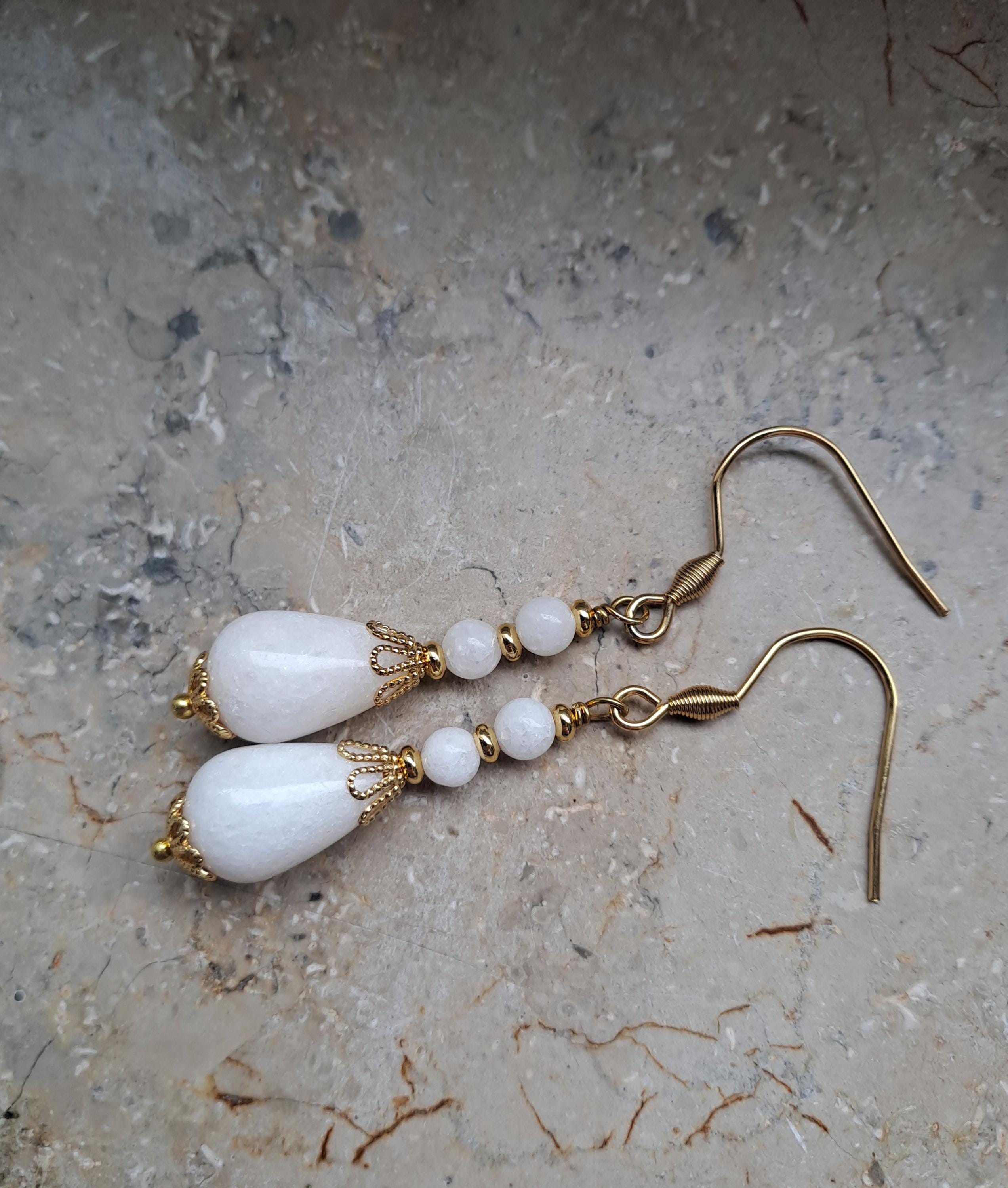 Orecchini con Perle barocche e Oro bianco Genesia Perle
