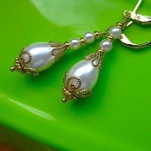 Zauberhafte Ohrringe, Hochzeit, Hängeohrringe,  Barock, Rokoko Renaissance, Vintage,  antik, romantisch, nostalgisch