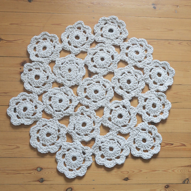 Small Doily Rug Boho - Etsy