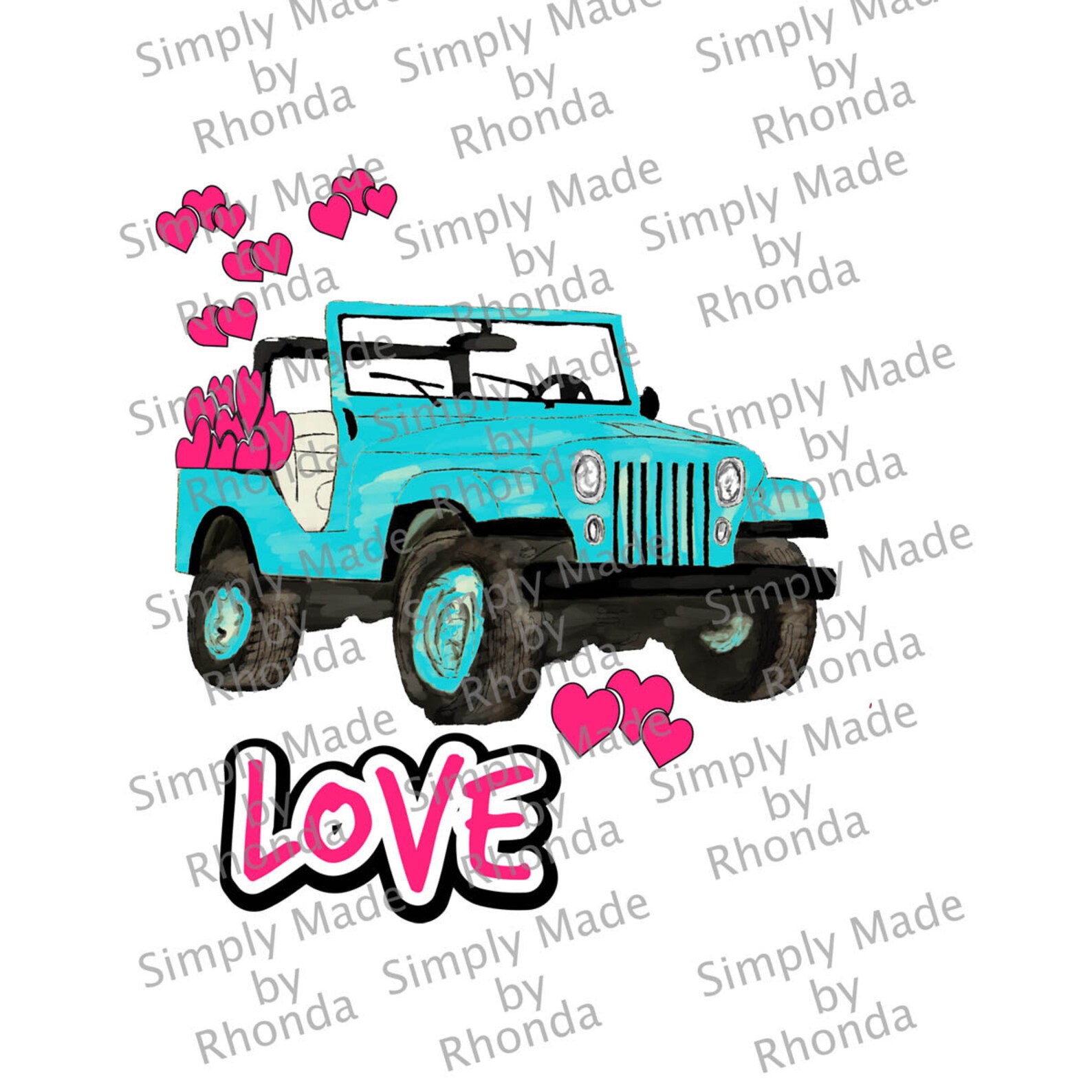 Valentine Jeep Sublimation Designs Instant Download Digital Etsy