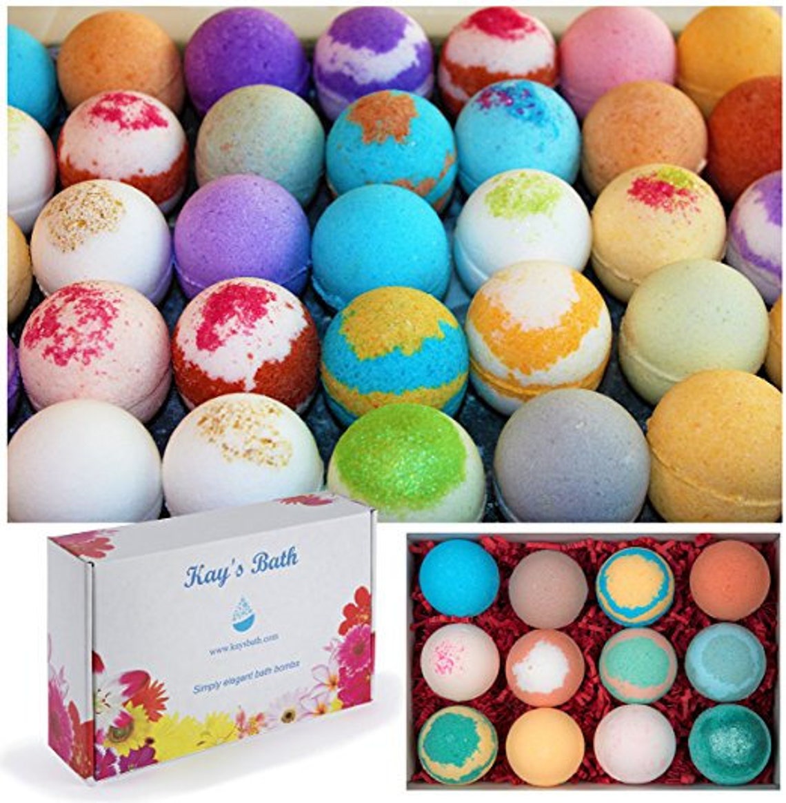 Bath Bombs USA MADE Gift Set 12 w/ Organic Shea & Mango Butter Etsy