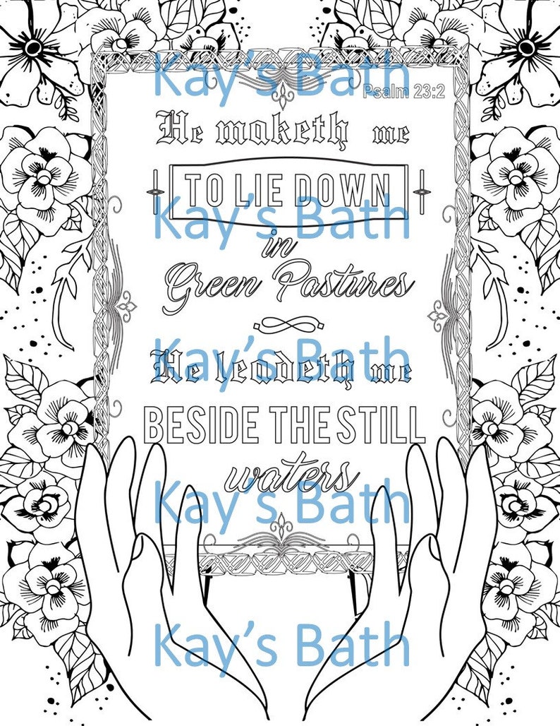 Bible Verse Coloring 9 Sheet Pages for Kids Teens and Adults - Etsy