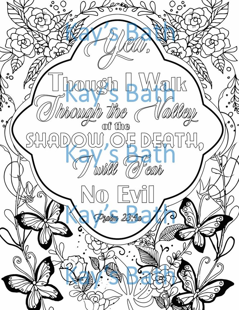 Bible Verse Coloring 9 Sheet Pages for Kids Teens and Adults - Etsy