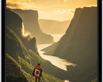 Gros Morne 24x36" framed canvas print