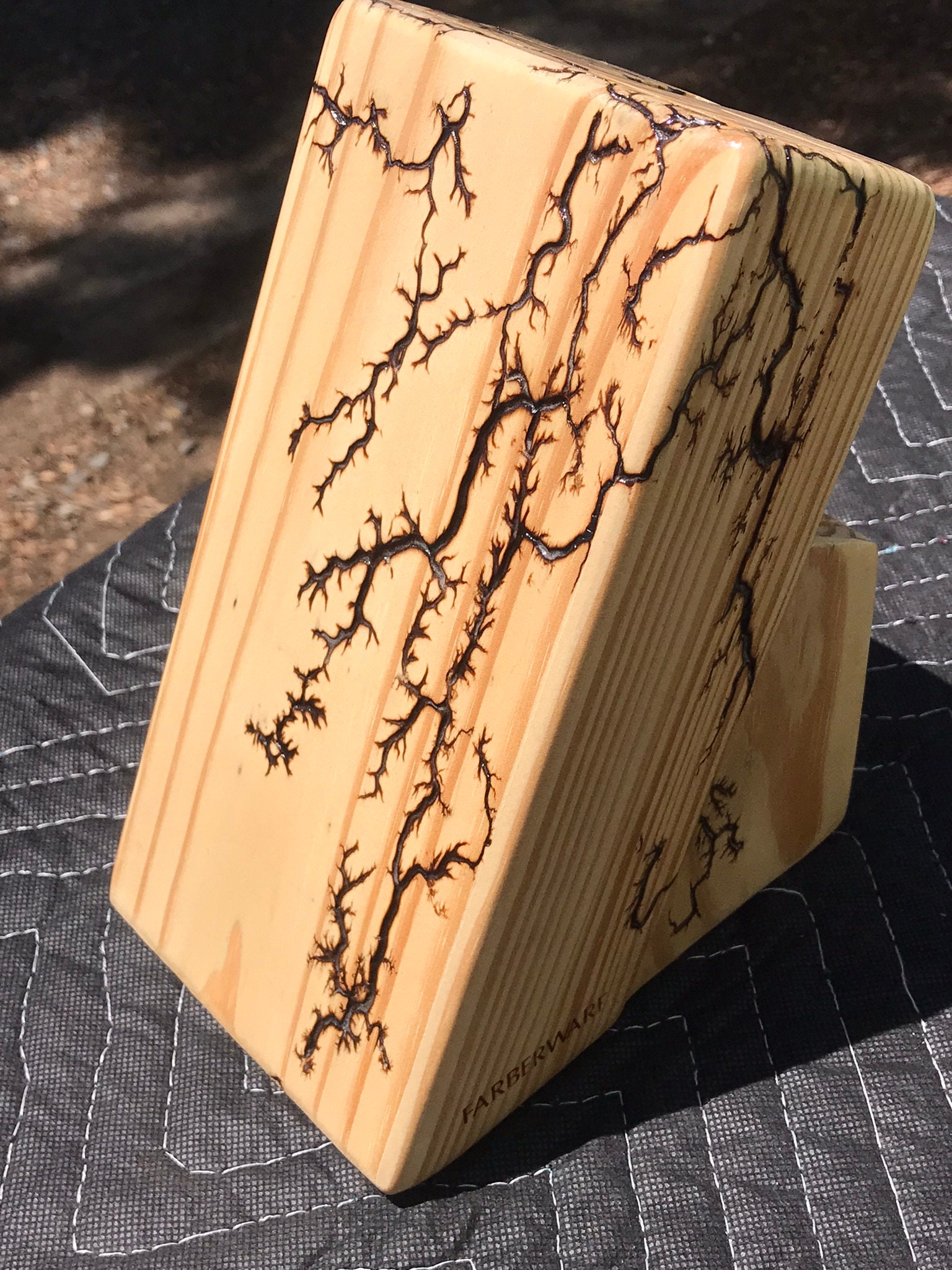 Lichtenberg Holz Messerhalter / Messerblock Wunderbares Etsy.de