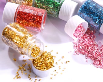 25g/ fles kleine nail art verpletterd glas onregelmatige vorm 3d nagels charme strass steen diy boor decoraties manicure tips