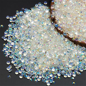3MM 5000pcs Crystal Clear Jelly AB Color Nail Art Resin Rhinestones Non HotFix Rhinestones For Nail Art Decorations Accessories