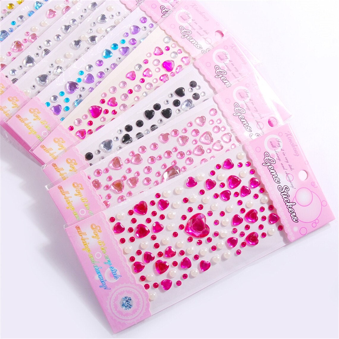 DIY Crystal Sheets Locacrystal Red Rhinestone Sticker Roll - DIY Bling ...