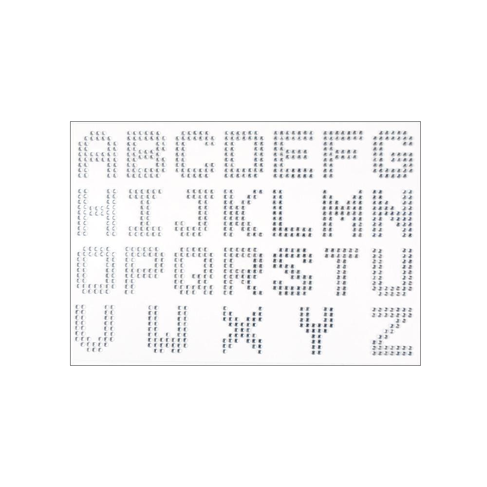 Diy Rhinestone Letters DIY Rhinestone Alphabet Letter Stickers, Self Adhesive Bling A-Z Decals ...