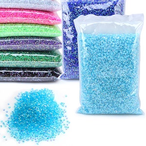 10000per Bag Wholesale Transparent Crystal AB Flat Bottom Resin Non Hotfix Rhinestones，DIY Bling Decoration 2mm, 3mm, 4mm, 5mm, 6mm