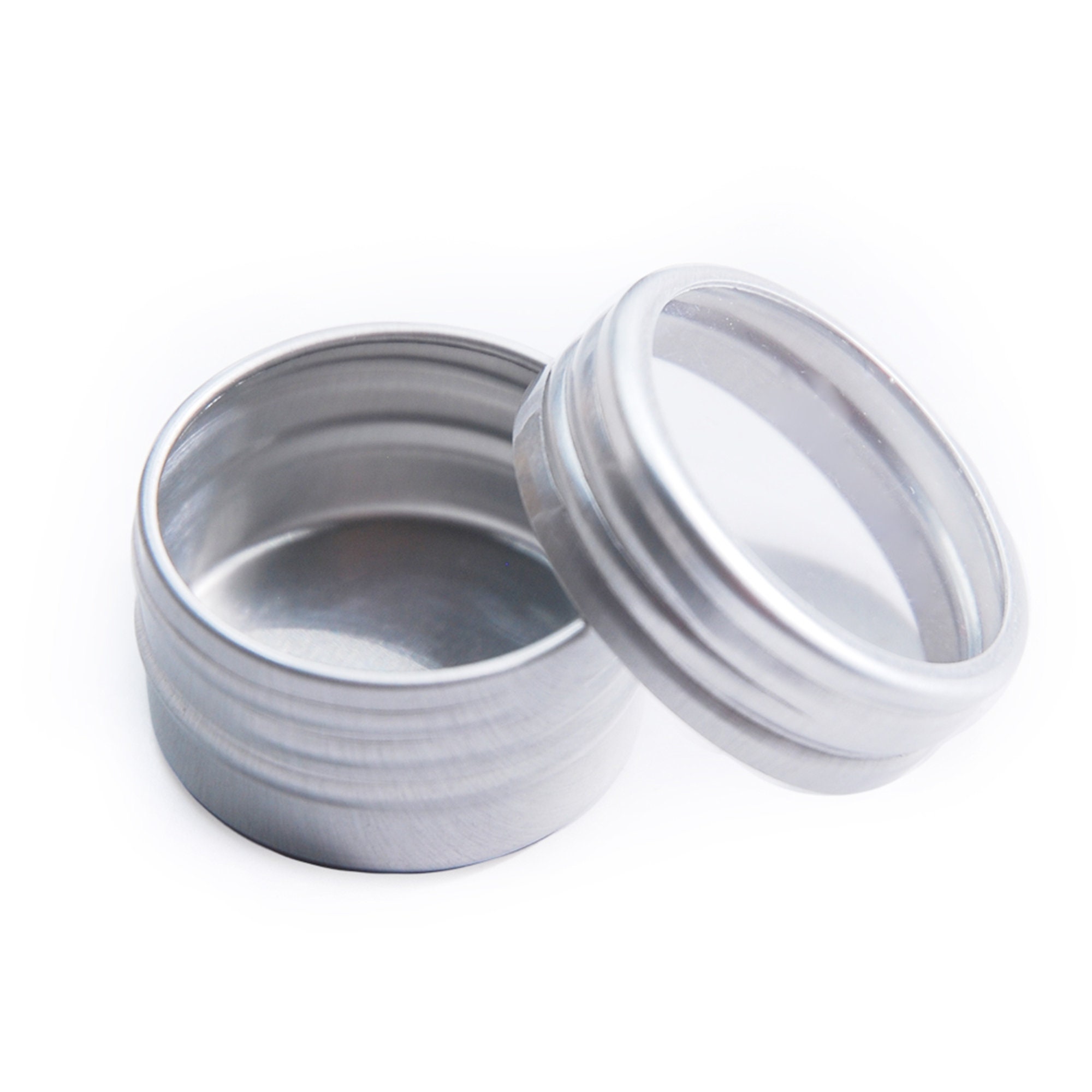 10 Empty, Champagne/silver/black, 4 Gram Aluminum Pot Jars, Cosmetic ...