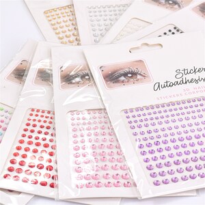 Multicolor Acrylic Rhinestone Stickers: DIY Face Gems, Crafts Decoration
