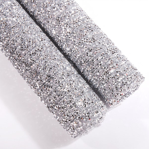 24X40CM Crystal AB Epoxy Feuille de rhinestone Banding Bridal Beded Applique in Sheet for Dresses with 3mm Rhinestones