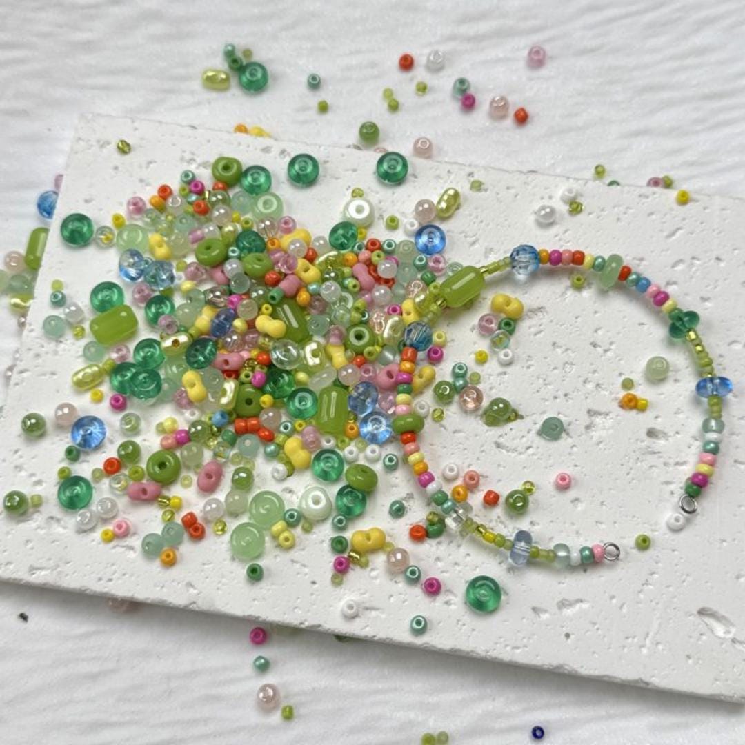 Crystal Glass Bead Craft Kit (100gram): DIY Jewelry Making - Etsy