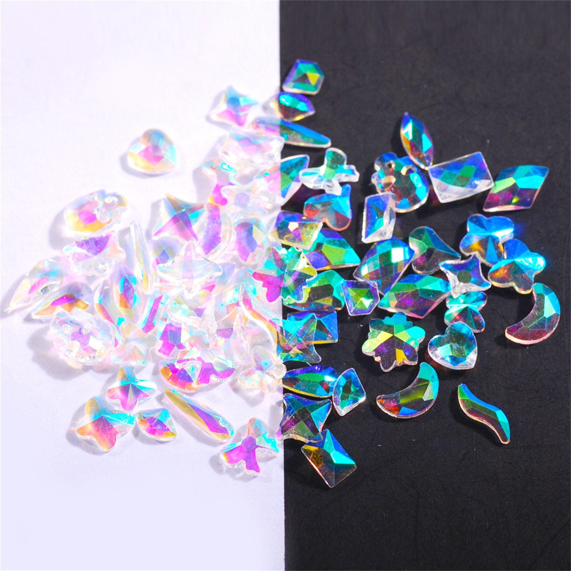 Glitter Bright Shield Shape Colorful Craft Gems Crystal K9 Glass  Rhinestones Applique accessories Fancy Stones for