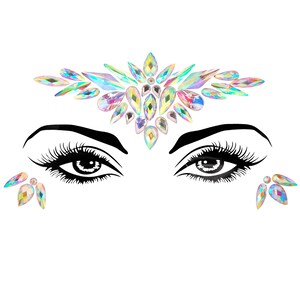 Royal Lashed Out Purple Eye Gems Festival Carnival Make up Face Gem Pre  Glued 