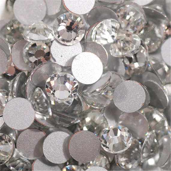 Super Glitter SS3-SS50 Crystal Clear AB Rhinestones Flatback Strass Sewing  Fabric Garment Nail Art Rhinestone Decorations 