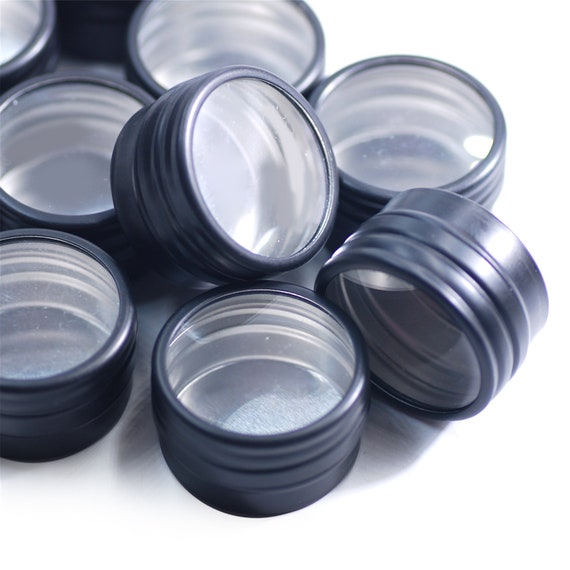 10pcs Aluminum Tin Jars Cosmetic Sample Metal Tins Empty Container