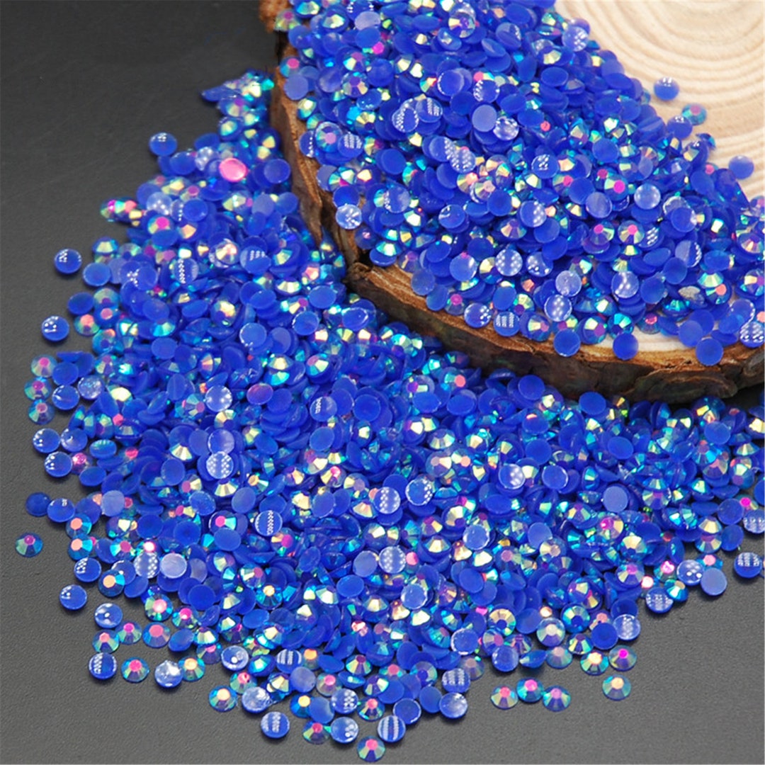 10000pcs/100000pcs Bulk 3mm Color AB Jelly Resin Rhinestones Non