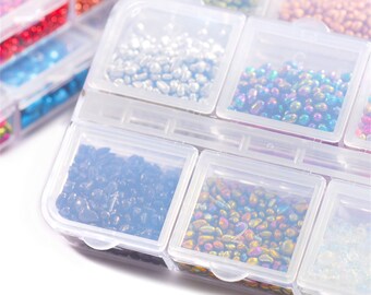 NICENEEDED 2 Boxen Nail Art Strasssteine – Runde Flatback Glitzersteine In Verschiedenen Farben & Formen, Für Nageldekoration Und Basteln