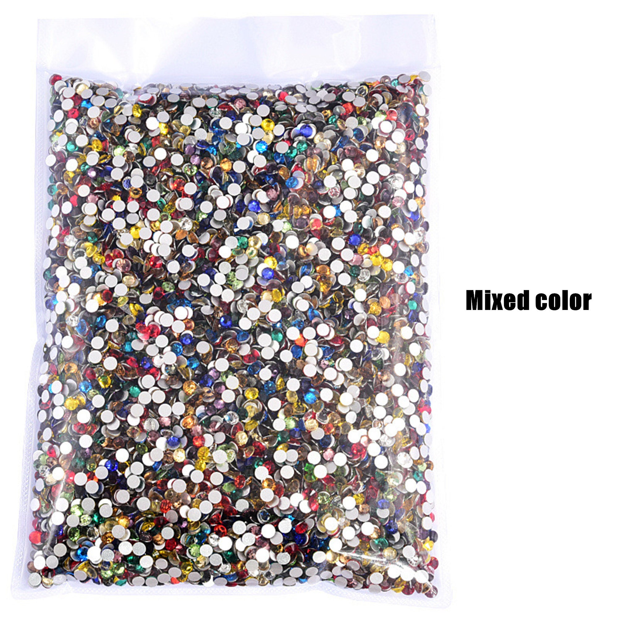 Wholesale in Bulk Package Resin Non hotfix Rhinestones Glitter Crystals  стразы AB Flatback Strass For Nail Arts Accessories