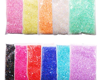 Wholesale 2000~50000PCS 1.5/2/3/4/5/6/7/8mm Acrylic Flatback Jelly AB Multicolor Non-Hot Fix Gems Rhinestone For DIY Nail Art Decoration