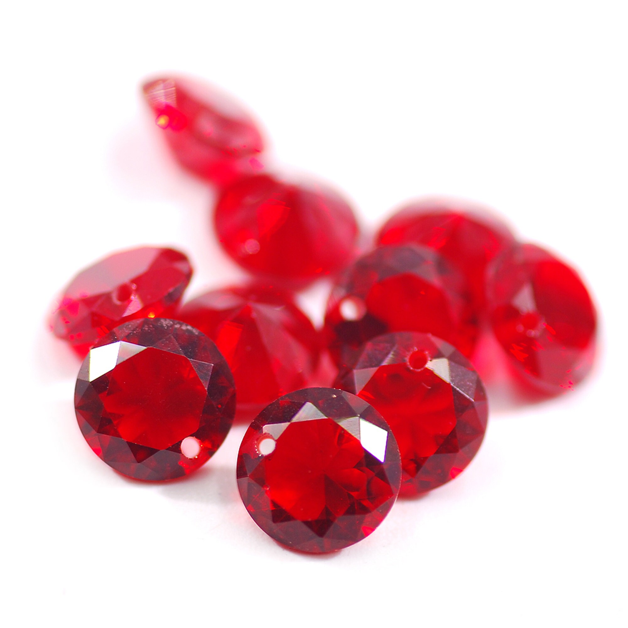 Cubic zirconia 1,25-10 mm gemma rotonda sfaccettata di zirconi cubici sciolti giallo chiaro Cubic zirconia 1,25-10 mm gemma rotonda sfaccettata di zirconi cubici sciolti giallo chiaro