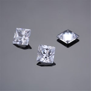 Hisenlee Rechthoekige topkwaliteit Kristalheldere stenen ornamenten 2x3-8x12 mm Synthetische edelstenen Briljant geslepen zirkonia sieraden
