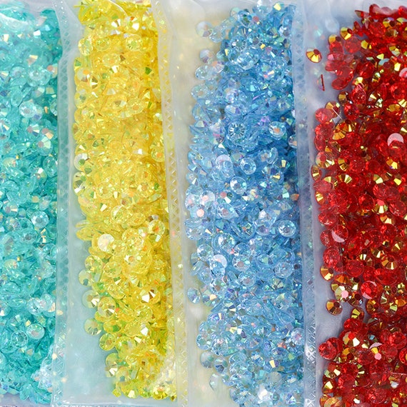 Wholesale Jelly AB Resin non hot fix rhinestones стразы flatback plastic  crystals strass glitters stone Big package forDIY nail