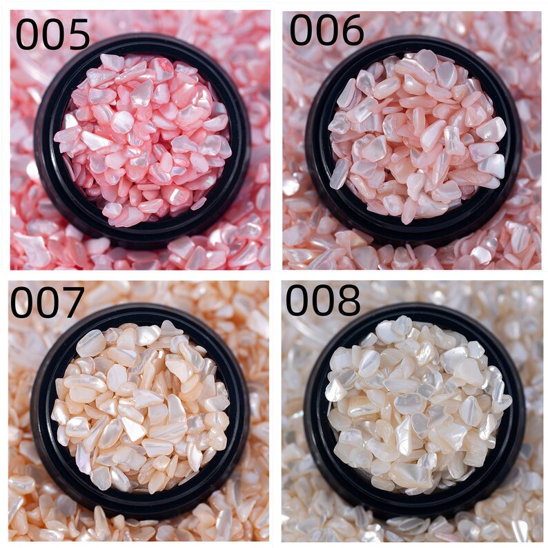 Wholesale High Quality Colored Shell Slices 3D Small Irregular Shell Glitter Stone For DIY Nail Art Decoration/Resin Art Filler image 8