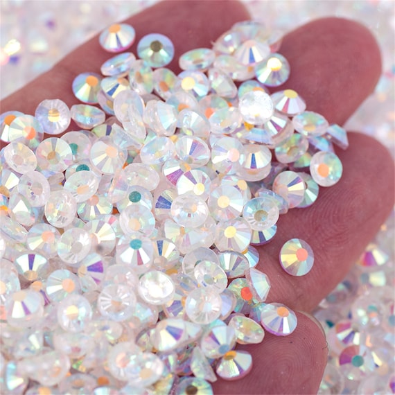 Strass In Oro Rosa: Gemme Di Vetro A Fondo Piatto Per Lavori - Foto 4