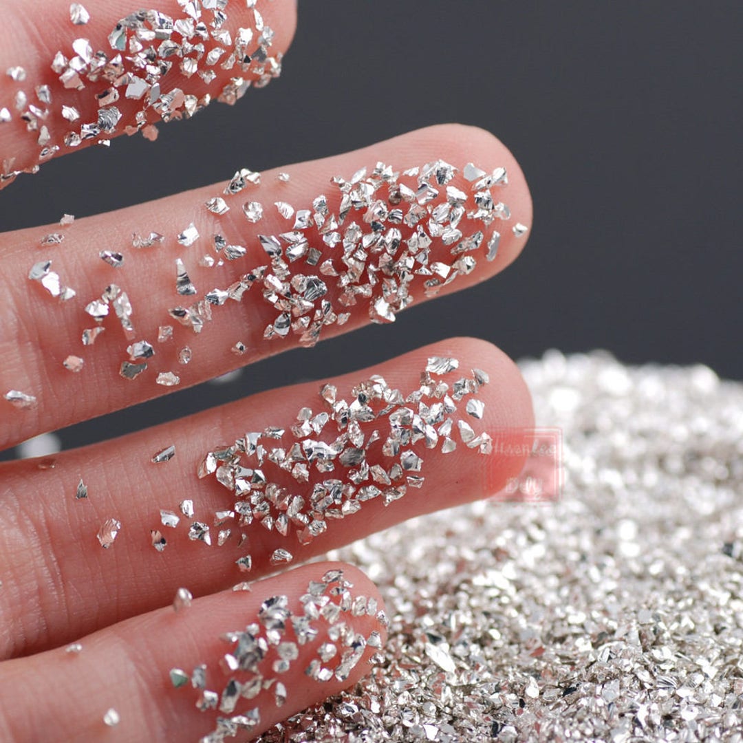 Crushed Glass Glitter for Crafts Resin Art 3-6mm Irregular