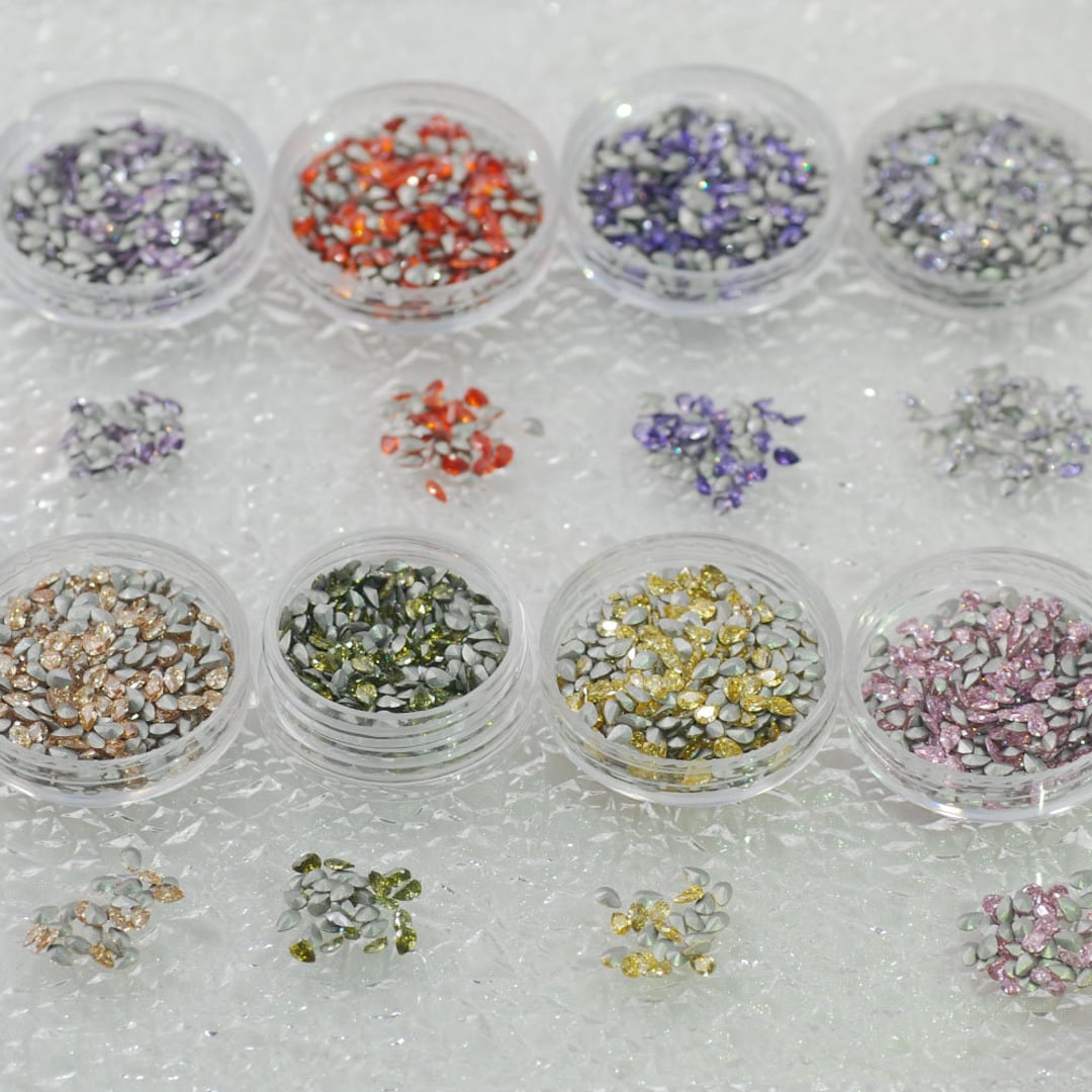 Mini Magic Rhinestone Mini Zircon Rhinestones: 3D Water Drop Nail Art Jewelry (2x3mm) - Etsy
