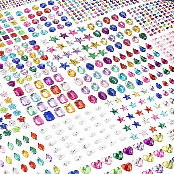 Bling Bling: Self Adhesive Hearts Gems: Assorted Sizes Bling Bling: Self Adhesive Hearts Gems: Assorted Sizes