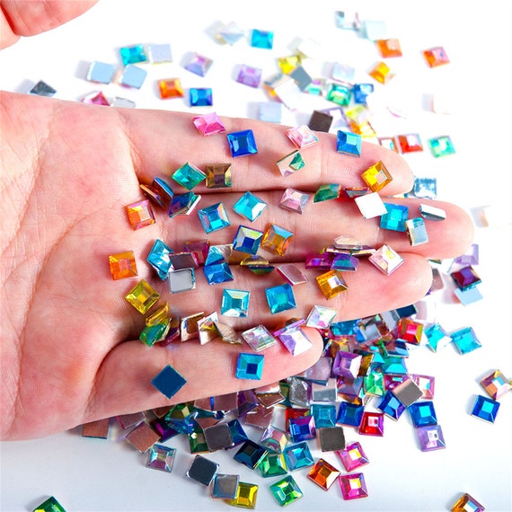 SS16 SS20 SS30 Glitter Strass Cristallo AB Non Hot Fix Posteriore - Foto 10