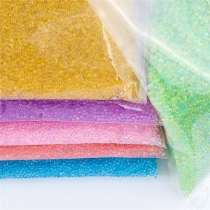 Wholesale 1 Pounds 1/1.5/2/3mm Mini Glass Bubble Bead 3D Multicolor Round Caviar Rhinestone For DIY Glitter Nail Art/Epoxy Resin Mold Filler