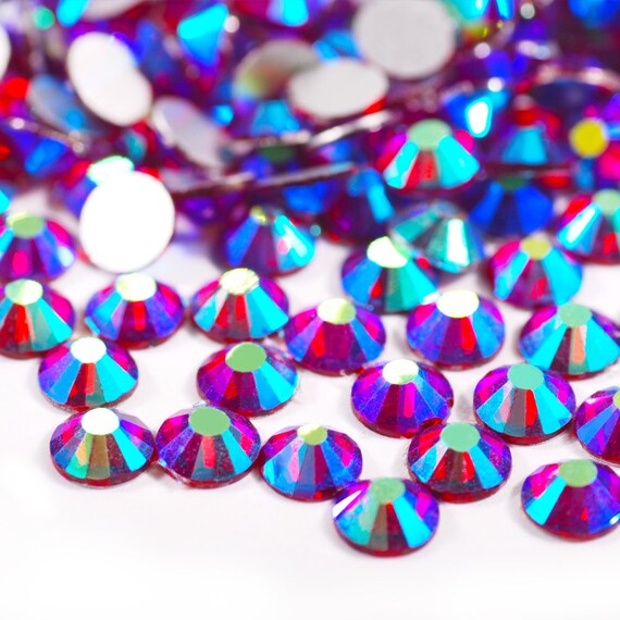 Resin Flatback Rhinestones 14 cut High Quality 2 3 4 5 6 mm Purple Fuchsia