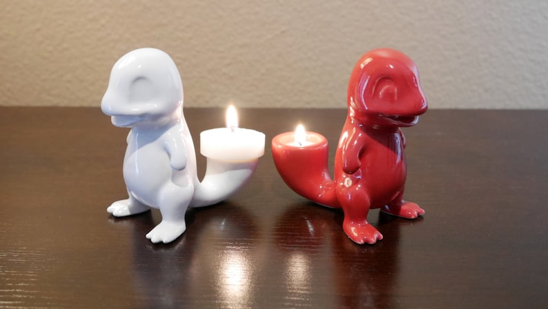 Charmander ceramic candle holder image 4