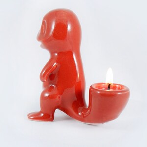 Charmander ceramic candle holder image 2