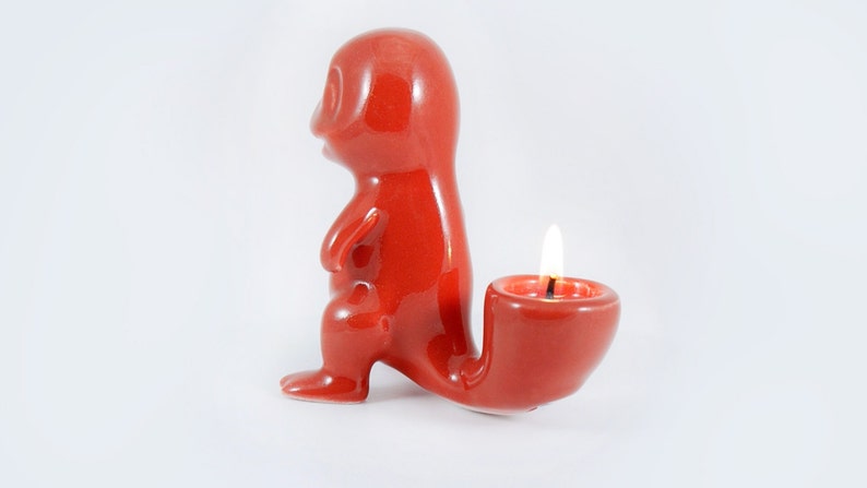 Charmander ceramic candle holder image 2