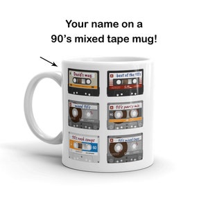 Gepersonaliseerde naam 90's Mixed Tape Mok