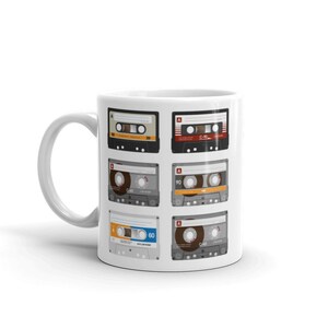 Mok met cassettebandjes - Old school 80s 90s