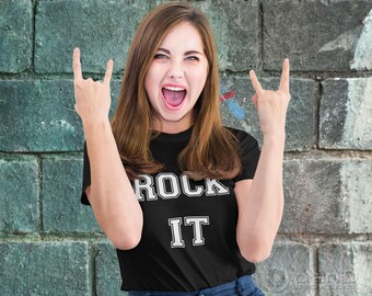 ROCK IT, Unisex T-Shirt (white writing)